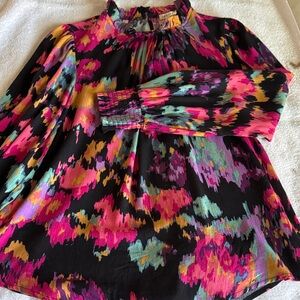 JODIFL Colorful Abstract Blouse